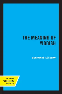 Înțelesul idișului - The Meaning of Yiddish