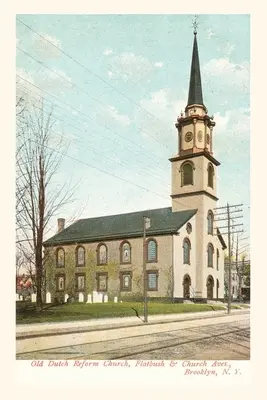 Jurnalul Vintage Old Dutch Church, Brooklyn, New York City - Vintage Journal Old Dutch Church, Brooklyn, New York City