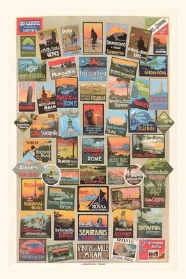 Jurnal de epocă Compendiu de afișe de călătorie - Vintage Journal Compendium of Travel Posters
