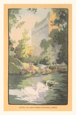 Vintage Journal Hotel Plaza din Central Park - Vintage Journal Hotel Plaza from Central Park