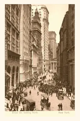 Jurnalul Vintage Vintage View of Broad Street, New York City - Vintage Journal Vintage View of Broad Street, New York City