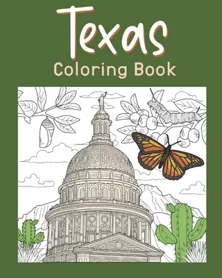 Texas carte de colorat - Texas Coloring Book