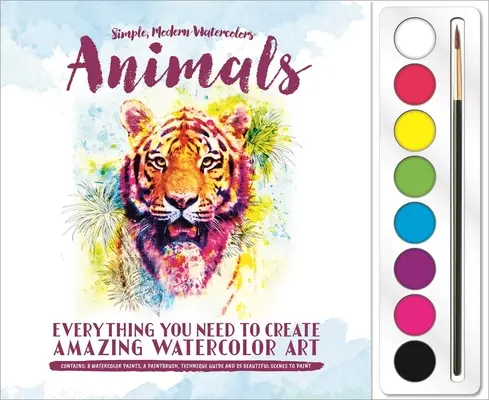 Animale: Set de vopsele acuarelă - Animals: Watercolor Paint Set