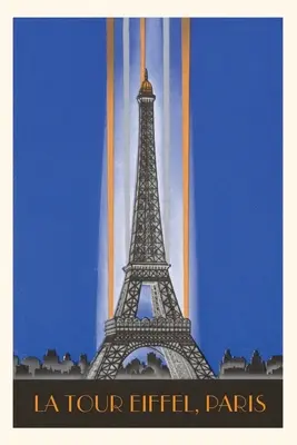 Jurnal de epocă Turn Eiffel iluminat vertical - Vintage Journal Vertically Lit Eiffel Tower
