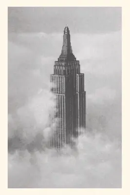 Jurnal de epocă Empire State Building în nori - Vintage Journal Empire State Building in the Clouds