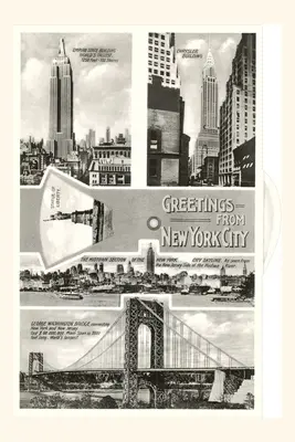 Jurnal de epocă Salutări din New York City, Scene - Vintage Journal Greetings from New York City, Scenes