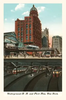 Jurnal de epocă Calea ferată subterană și Park Row, New York City - Vintage Journal Underground Railway and Park Row, New York City