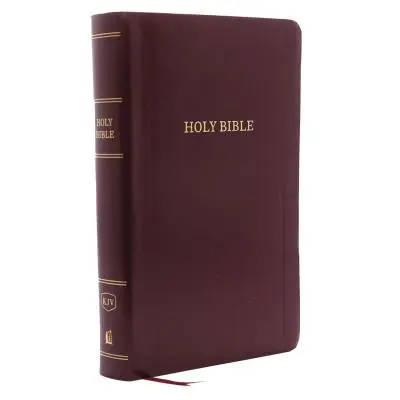 KJV, Biblie de referință, Personal Size Giant Print, imitație piele, Burgundia, Red Letter Edition - KJV, Reference Bible, Personal Size Giant Print, Leather-Look, Burgundy, Red Letter Edition