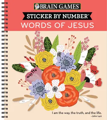Jocuri pentru creier - Sticker by Number: Cuvintele lui Iisus (28 de imagini pentru autocolant) - Brain Games - Sticker by Number: Words of Jesus (28 Images to Sticker)