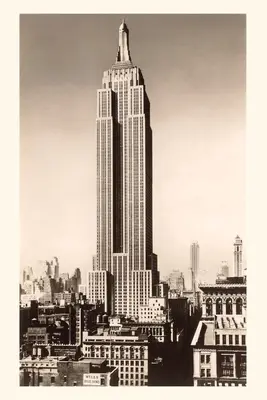 Vintage Journal fotografie a Empire State Building, New York City - Vintage Journal Photograph of Empire State Building, New York City