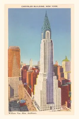Jurnal de epocă Chrysler Building New York - Vintage Journal Chrysler Building New York