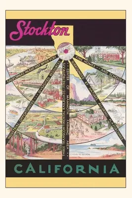 Jurnal de epocă Stockton Travel Poster - Vintage Journal Stockton Travel Poster
