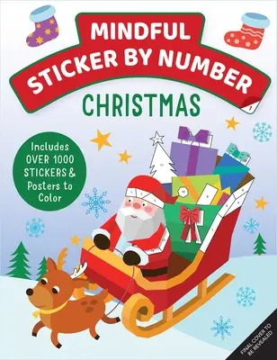 Mindful Sticker by Number: Crăciun: - Mindful Sticker by Number: Christmas: