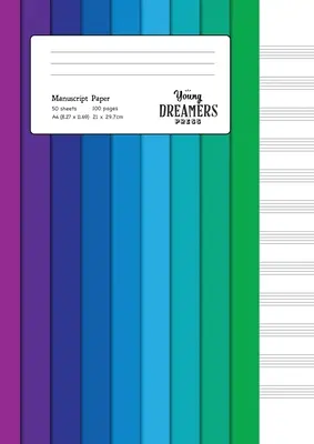 Hârtie de manuscris: Colour Spectrum A4 Blank Sheet Music Notebook - Manuscript Paper: Colour Spectrum A4 Blank Sheet Music Notebook
