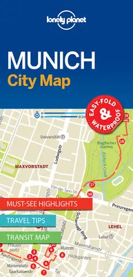 Harta Lonely Planet a orașului München 1 - Lonely Planet Munich City Map 1