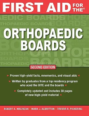 First Aid for the Orthopaedic Boards, Ediția a doua - First Aid for the Orthopaedic Boards, Second Edition
