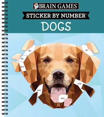 Brain Games - Sticker by Number: Câini (28 de imagini pentru autocolant) - Brain Games - Sticker by Number: Dogs (28 Images to Sticker)