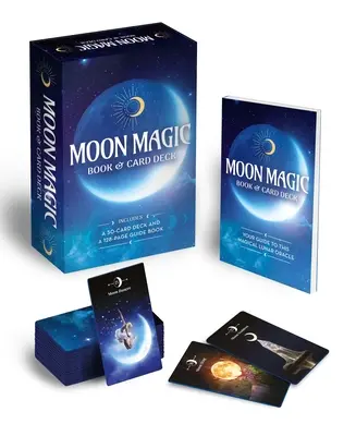 Cartea și pachetul de cărți Moon Magic: Include un pachet de 50 de cărți și un ghid de 128 de pagini [cu cărți] - Moon Magic Book & Card Deck: Includes a 50-Card Deck and a 128-Page Guide Book [With Cards]