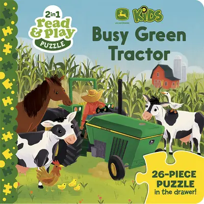 Tractorul verde John Deere Kids Busy - John Deere Kids Busy Green Tractor