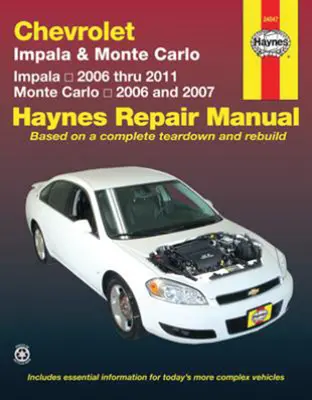 Chevrolet Impala 2006 până în 2011 și Monte Carlo 2006 până în 2007 Haynes Repair Manual: Impala 2006 până în 2011 - Monte Carlo 2006 și 2007 - Chevrolet Impala 2006 Thru 2011 & Monte Carlo 2006 Thru 2007 Haynes Repair Manual: Impala 2006 Thru 2011 - Monte Carlo 2006 and 2007