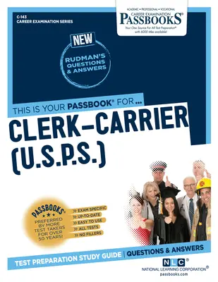 Funcționar-Carrier (U.S.P.S.) (C-143): Ghid de studiu Passbooks - Clerk-Carrier (U.S.P.S.) (C-143): Passbooks Study Guide