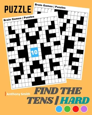 NOU!!! Find the Tens Math Puzzle pentru adulți Carte de activități matematice dificile și provocatoare pentru adulți - NEW!! Find the Tens Math Puzzle For Adults Hard Challenging Math Activity Book For Adults