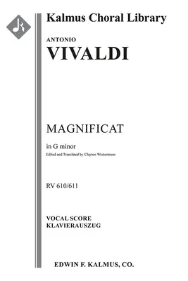 Magnificat, RV 610/611: Partitură vocală - Magnificat, RV 610/611: Vocal score