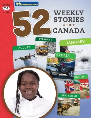 52 de povestiri săptămânale de non-ficțiune despre Canada Gradele 7-8 - 52 Weekly Nonfiction Stories About Canada Grades 7-8