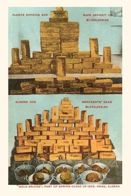 Jurnal de epocă cărămizi de aur, 1906, Nome, Alaska - Vintage Journal Gold Bricks, 1906, Nome, Alaska
