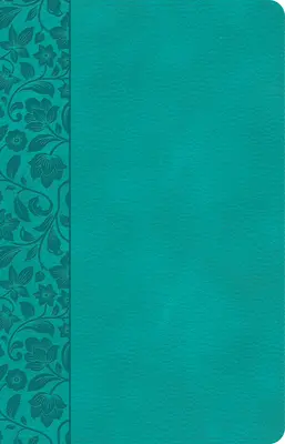Biblie de referință CSB cu caractere mari și format personal, Teal Leathertouch - CSB Large Print Personal Size Reference Bible, Teal Leathertouch