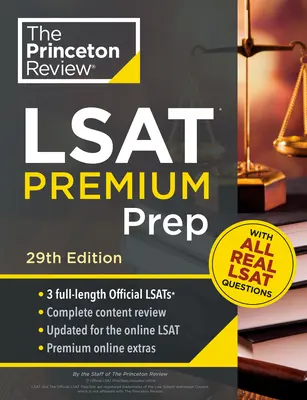 Princeton Review LSAT Premium Prep, ediția a 29-a: 3 teste preliminare LSAT reale + strategii și revizuire - Princeton Review LSAT Premium Prep, 29th Edition: 3 Real LSAT Preptests + Strategies & Review
