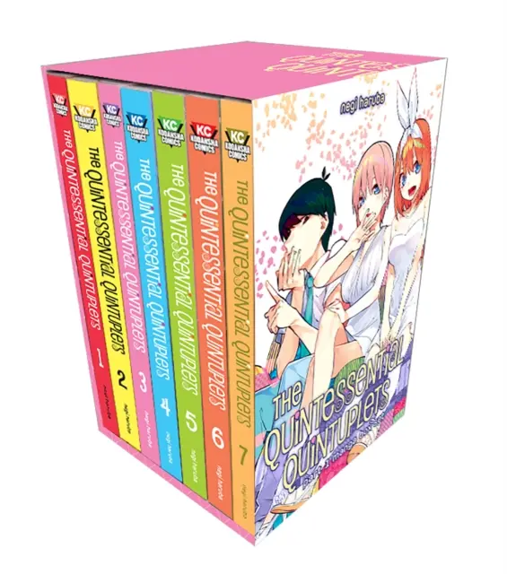 The Quintessential Quintuplets Partea 1 Manga Box Set - The Quintessential Quintuplets Part 1 Manga Box Set