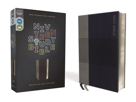 Niv, Biblia de studiu pentru adolescenți, Leathersoft, Albastru, Comfort Print - Niv, Teen Study Bible, Leathersoft, Blue, Comfort Print