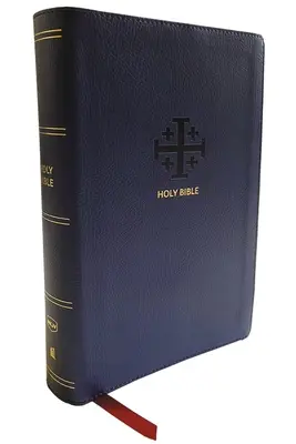 Nkjv, End-Of-Verse Reference Bible, Personal Size Large Print, Leathersoft, Blue, Red Letter, Comfort Print: Sfânta Biblie, Noua versiune King James - Nkjv, End-Of-Verse Reference Bible, Personal Size Large Print, Leathersoft, Blue, Red Letter, Comfort Print: Holy Bible, New King James Version