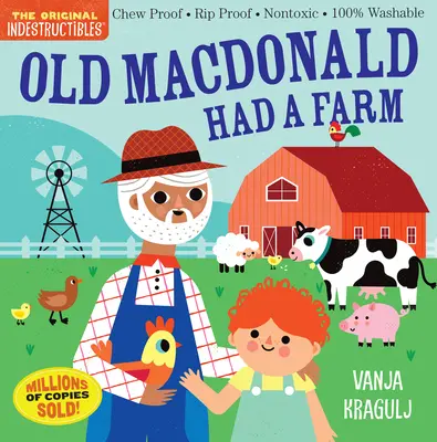 Indestructibles: Old MacDonald Had a Farm: Rezistent la mestecare - Rezistent la rupere - Nontoxic - 100% lavabil - Indestructibles: Old MacDonald Had a Farm: Chew Proof - Rip Proof - Nontoxic - 100% Washable