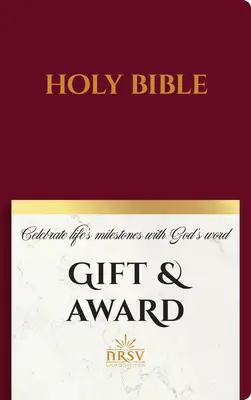 NRSV Updated Edition Gift & Award Bible (imitație piele, Burgundia) - NRSV Updated Edition Gift & Award Bible (Imitation Leather, Burgundy)