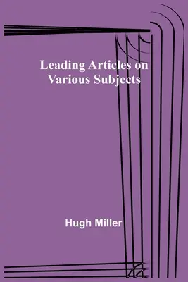Articole principale pe diverse teme - Leading Articles on Various Subjects
