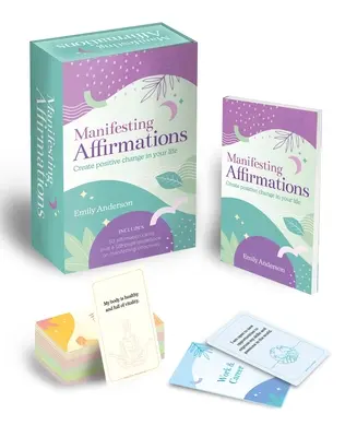 Manifesting Affirmations Book & Card Deck: Creează schimbări pozitive în viața ta. Include 50 de cărți cu afirmații plus o carte cu 128 de ghiduri despre manifestarea ef - Manifesting Affirmations Book & Card Deck: Create Positive Change in Your Life. Includes 50 Affirmation Cards Plus a 128-Guidebook on Manifesting Effe