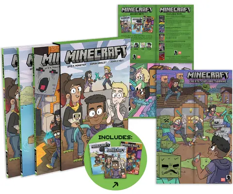 Minecraft Boxed Set (romane grafice) - Minecraft Boxed Set (Graphic Novels)