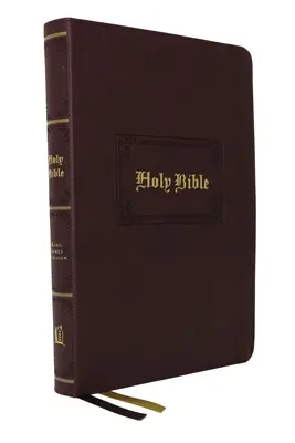 Kjv, Personal Size Large Print Reference Bible, Vintage Series, Leathersoft, Brown, Red Letter, Thumb Indexed, Comfort Print: Sfânta Biblie, King James V - Kjv, Personal Size Large Print Reference Bible, Vintage Series, Leathersoft, Brown, Red Letter, Thumb Indexed, Comfort Print: Holy Bible, King James V