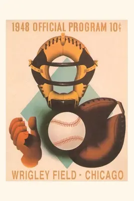 Vintage Journal Wrigley Field Poster cu Phantom Catcher - Vintage Journal Wrigley Field Poster with Phantom Catcher