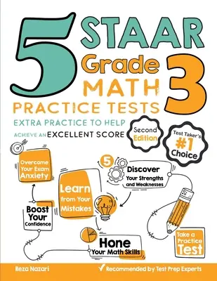 5 teste STAAR Grade 3 Math Practice Tests: Practică suplimentară pentru a vă ajuta să obțineți un punctaj excelent - 5 STAAR Grade 3 Math Practice Tests: Extra Practice to Help Achieve an Excellent Score