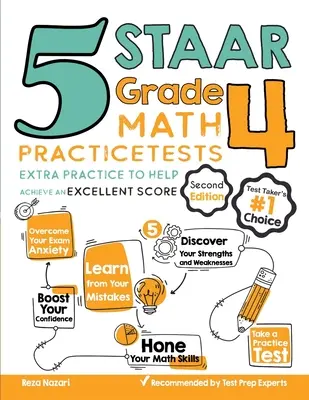 5 teste practice de matematică STAAR Grade 4: Practică suplimentară pentru a vă ajuta să obțineți un punctaj excelent - 5 STAAR Grade 4 Math Practice Tests: Extra Practice to Help Achieve an Excellent Score
