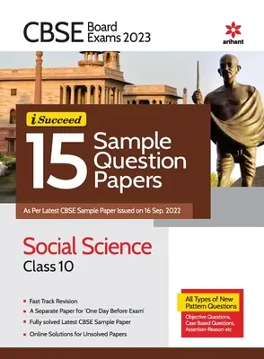 CBSE Board Exam 2023 I-Succeed 15 Modele de documente cu întrebări ȘTIINȚE SOCIALE Clasa a 10-a - CBSE Board Exam 2023 I-Succeed 15 Sample Question Papers SOCIAL SCIENCE Class 10th