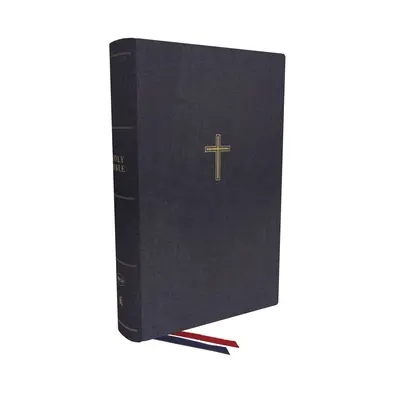 Nkjv, Biblie de referință cu o singură coloană și margini largi, pânză pe carton, albastru, litere roșii, imprimare confortabilă: Sfânta Biblie, Noua versiune King James - Nkjv, Single-Column Wide-Margin Reference Bible, Cloth Over Board, Blue, Red Letter, Comfort Print: Holy Bible, New King James Version