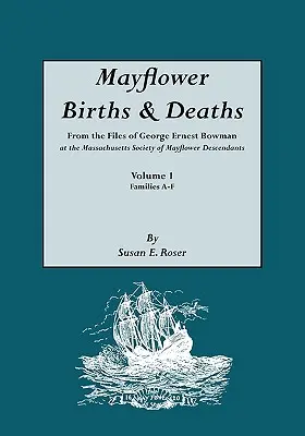 Mayflower Births & Deaths, din dosarele lui George Ernest Bowman de la Massachusetts Society of Mayflower Descendants. Volumul I, Familiile A-F. Index - Mayflower Births & Deaths, from the Files of George Ernest Bowman at the Massachusetts Society of Mayflower Descendants. Volume I, Families A-F. Index