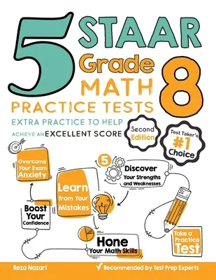 5 Teste practice de matematică STAAR Grade 8: Extra Practice to Help Achieve an Excellent Score - 5 STAAR Grade 8 Math Practice Tests: Extra Practice to Help Achieve an Excellent Score