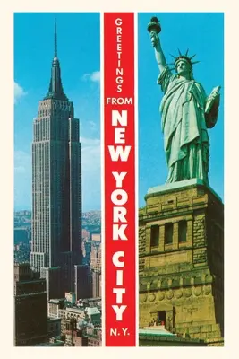 Vintage Journal Famous Sights, Greetings from New York City