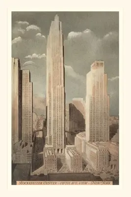 Jurnal de epocă Rockefeller Center, New York City - Vintage Journal Rockefeller Center, New York City