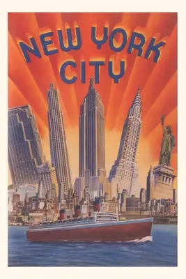 Jurnal de epocă New York Travel Poster - Vintage Journal New York Travel Poster